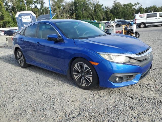 19XFC1E38JE001593 - 2018 HONDA CIVIC EX Көк фото 4