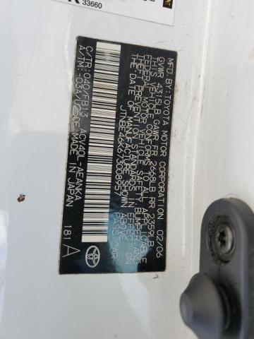 JTNBE46K673008957 - 2007 TOYOTA CAMRY CE WHITE photo 13