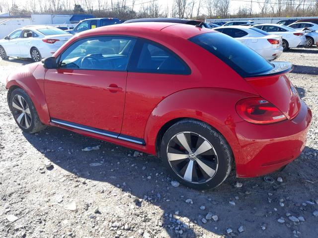 3VWVA7ATXDM621007 - 2013 VOLKSWAGEN BEETLE TURBO RED photo 2