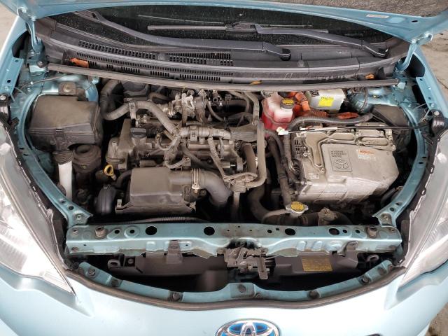 JTDKDTB36D1041447 - 2013 TOYOTA PRIUS C Turkusowy zdjęcie 11
