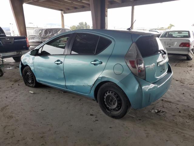 JTDKDTB36D1041447 - 2013 TOYOTA PRIUS C Turkusowy zdjęcie 2
