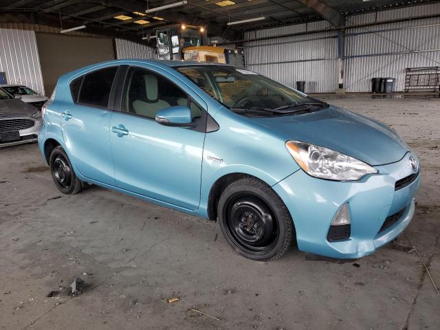 JTDKDTB36D1041447 - 2013 TOYOTA PRIUS C Turkusowy zdjęcie 4