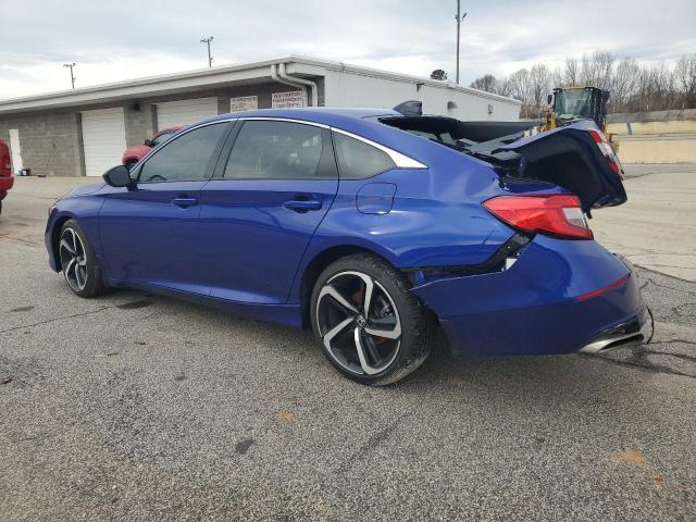 1HGCV2F37MA033929 - 2021 HONDA ACCORD SPORT BLUE photo 2