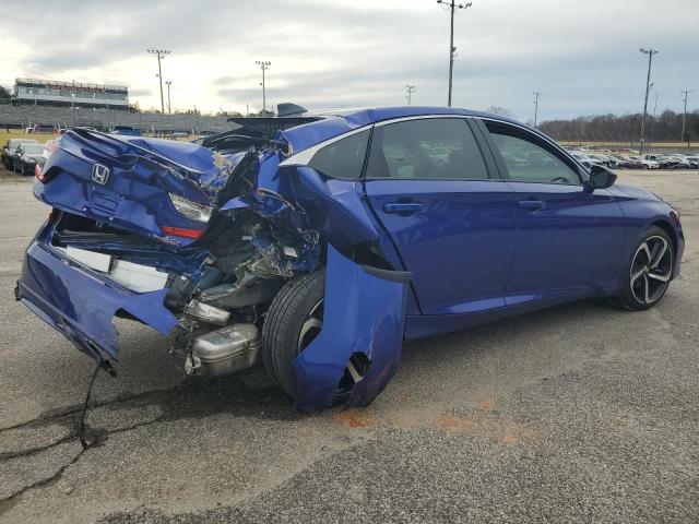 1HGCV2F37MA033929 - 2021 HONDA ACCORD SPORT BLUE photo 3