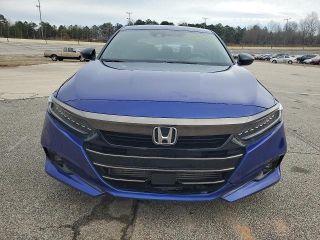 1HGCV2F37MA033929 - 2021 HONDA ACCORD SPORT BLUE photo 5