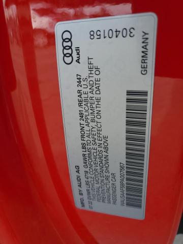 WAUSAAF58PA007567 - 2023 AUDI A5 PREMIUM 45 RED photo 12