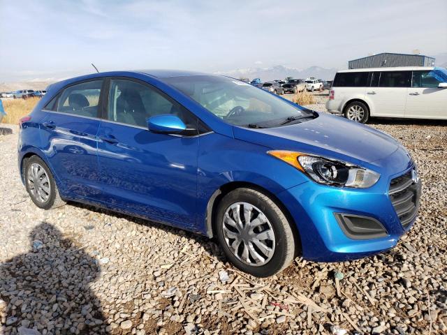 KMHD35LH3HU361715 - 2017 HYUNDAI ELANTRA GT BLUE photo 4