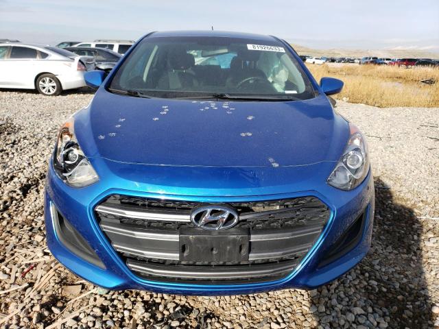 KMHD35LH3HU361715 - 2017 HYUNDAI ELANTRA GT BLUE photo 5