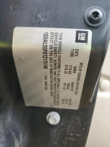 1G8AL55F87Z175196 - 2007 SATURN ION LEVEL 3 BEIGE photo 12