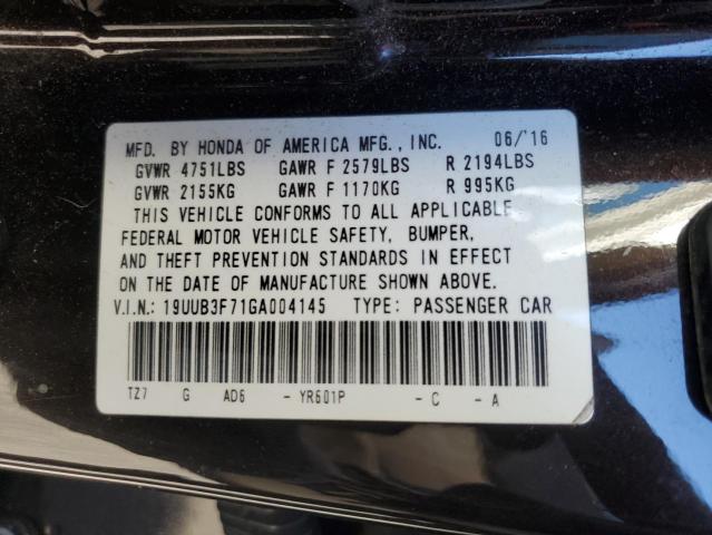 19UUB3F71GA004145 - 2016 ACURA TLX ADVANCE BROWN photo 12