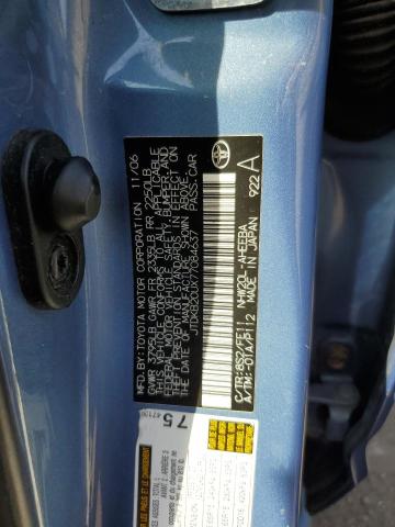 JTDKB20UX77084637 - 2007 TOYOTA PRIUS Mavi foto 12