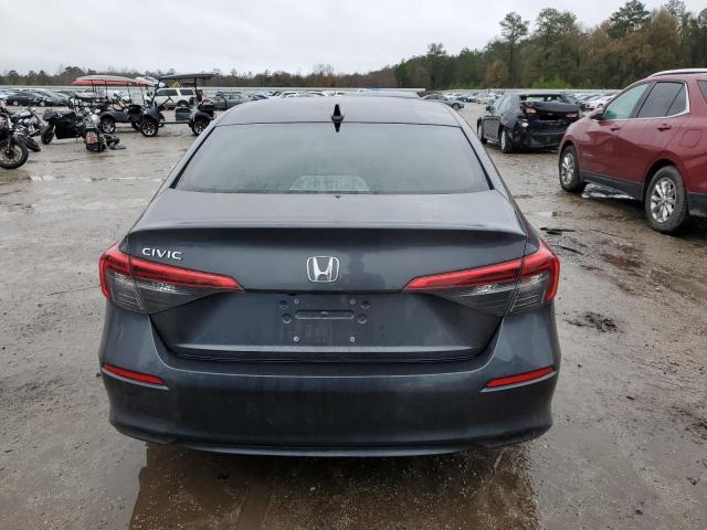 2HGFE2F24NH589901 - 2022 HONDA CIVIC LX GRAY photo 6