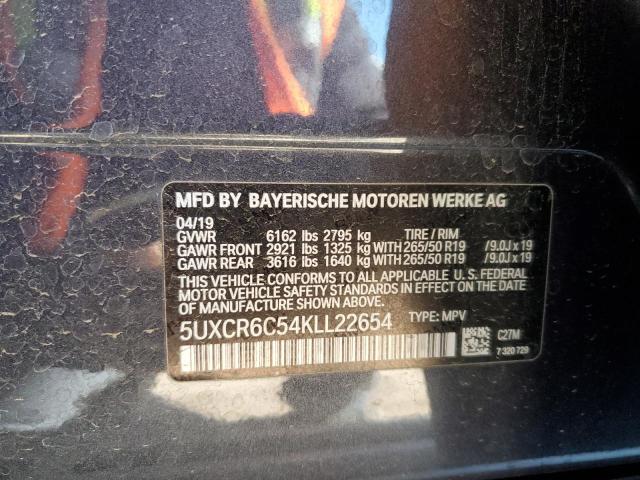 5UXCR6C54KLL22654 - 2019 BMW X5 XDRIVE40I 灰色 照片 14