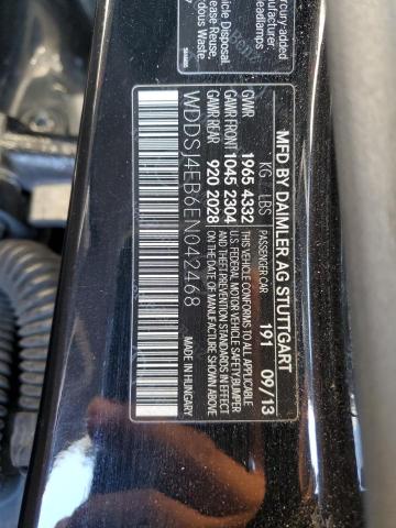 WDDSJ4EB6EN042468 - 2014 MERCEDES-BENZ CLA 250 Чорний фото 12