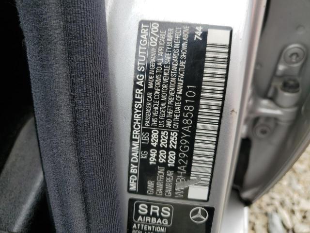 WDBHA29G9YA858101 - 2000 MERCEDES-BENZ C 280 Srebrny zdjęcie 12