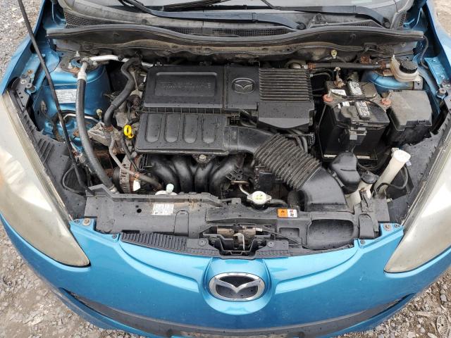 JM1DE1HZ4B0119474 - 2011 MAZDA MAZDA2 BLUE photo 11