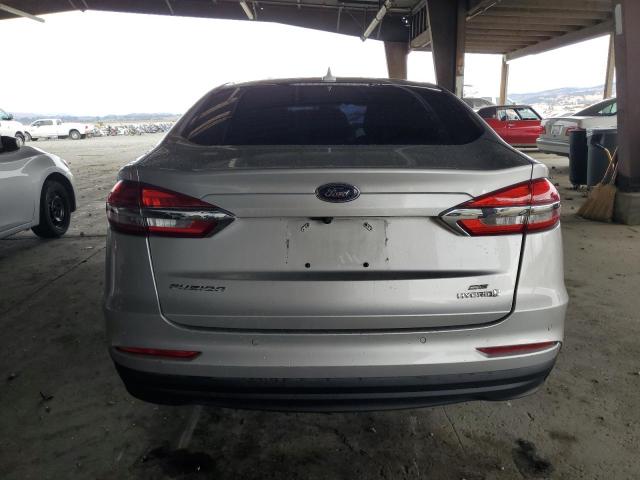 3FA6P0LU1KR200057 - 2019 FORD FUSION SE SILVER photo 6