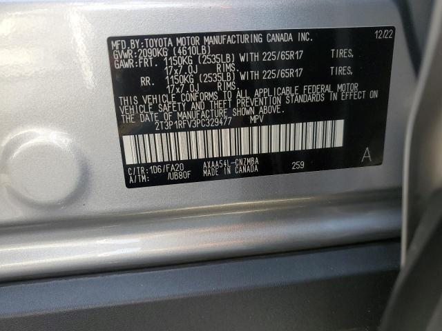 2T3P1RFV3PC329477 - 2023 TOYOTA RAV4 XLE فضي صورة 13