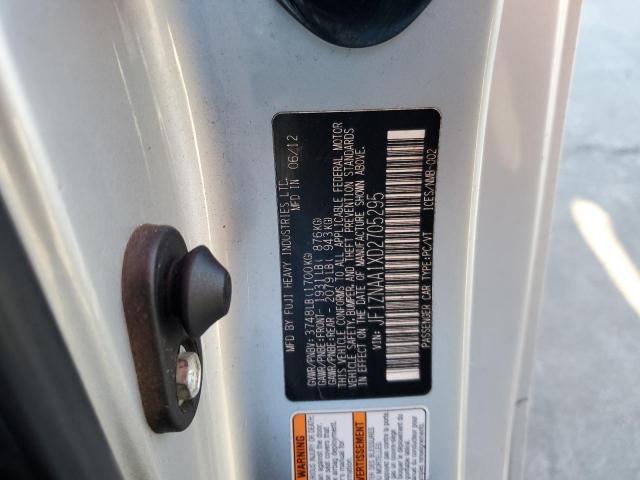 JF1ZNAA1XD2705295 - 2013 TOYOTA SCION FR-S 银色 照片 12