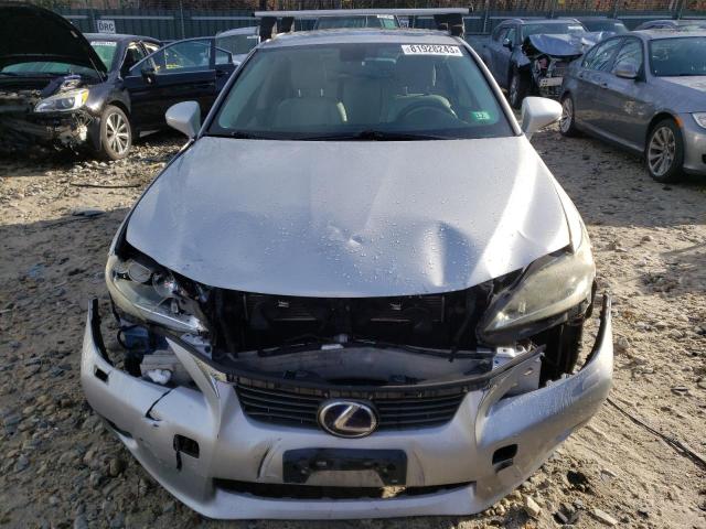 JTHKD5BH2C2105840 - 2012 LEXUS CT 200 SILVER photo 5