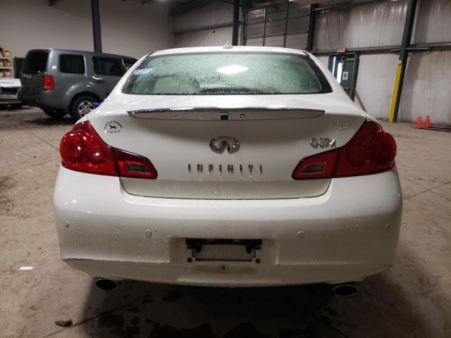 JN1CV6AR9DM770343 - 2013 INFINITI G37 WHITE photo 6