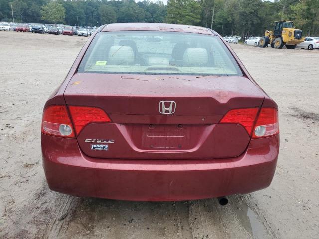 1HGFA16518L039577 - 2008 HONDA CIVIC LX 勃艮第红 照片 6