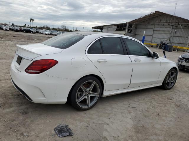 55SWF4JB0FU051846 - 2015 MERCEDES-BENZ C 300 WHITE photo 3