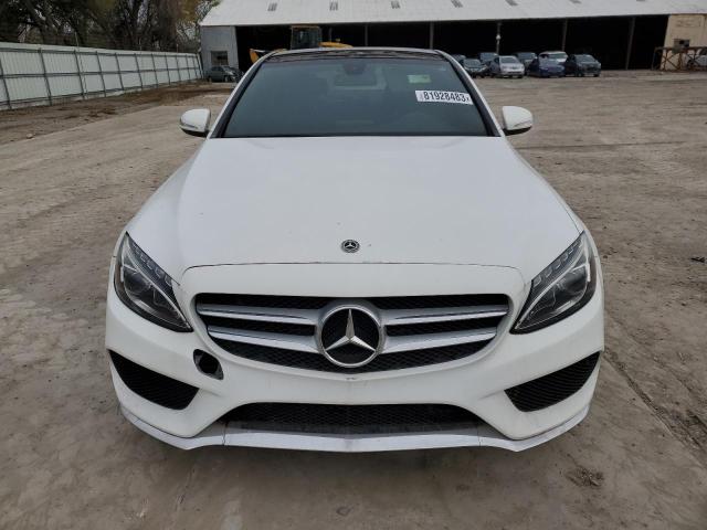 55SWF4JB0FU051846 - 2015 MERCEDES-BENZ C 300 WHITE photo 5