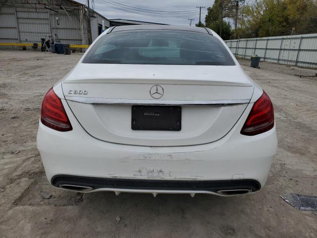 55SWF4JB0FU051846 - 2015 MERCEDES-BENZ C 300 WHITE photo 6