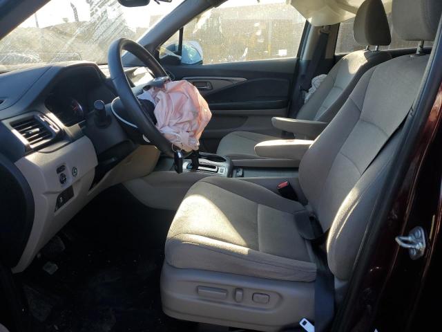 5FNYF6H35LB002707 - 2020 HONDA PILOT EX Tünd qırmızı foto 7