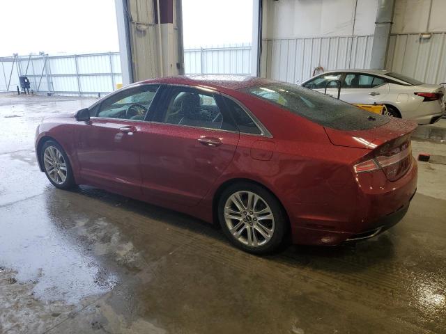 3LN6L2GK5GR606887 - 2016 LINCOLN MKZ RED photo 2