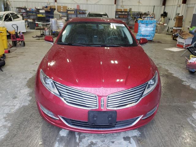 3LN6L2GK5GR606887 - 2016 LINCOLN MKZ RED photo 5
