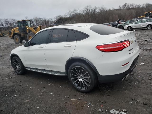 WDC0J4KB8JF355820 - 2018 MERCEDES-BENZ GLC COUPE 300 4MATIC WHITE photo 2