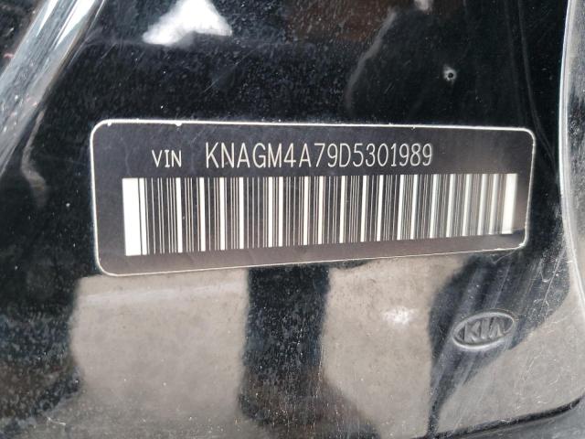 KNAGM4A79D5301989 - 2013 KIA OPTIMA LX BLACK photo 12