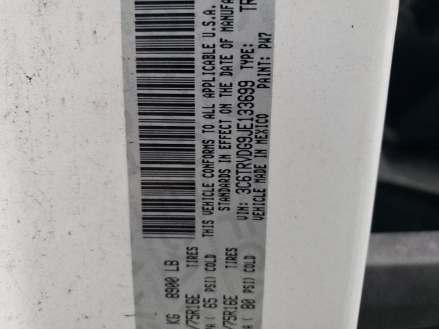 3C6TRVDG9JE133699 - 2018 RAM PROMASTER 2500 HIGH Ақ фото 13