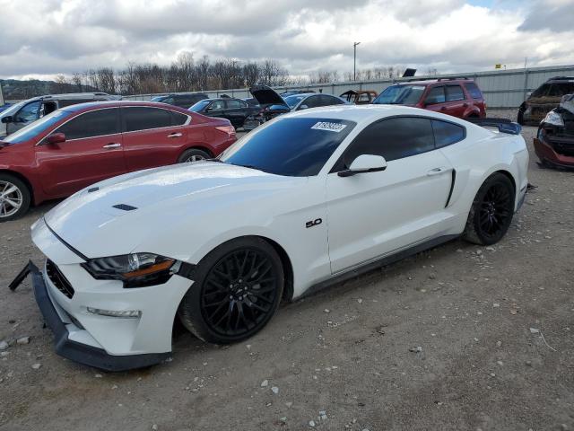 1FA6P8CF3K5132069 - 2019 FORD MUSTANG GT WHITE photo 1