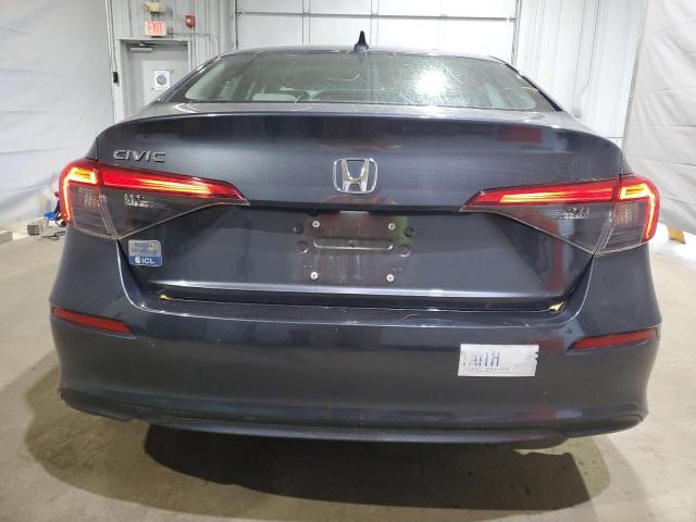 2HGFE1F76NH312673 - 2022 HONDA CIVIC EX GRAY photo 6