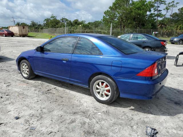 1HGEM22194L038473 - 2004 HONDA CIVIC DX VP أزرق صورة 2
