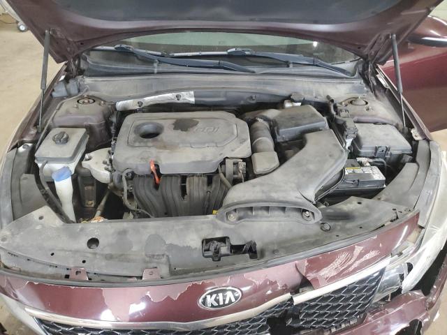 5XXGT4L36GG007837 - 2016 KIA OPTIMA LX MAROON photo 11