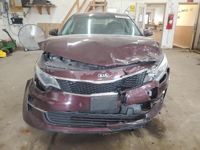 5XXGT4L36GG007837 - 2016 KIA OPTIMA LX MAROON photo 5
