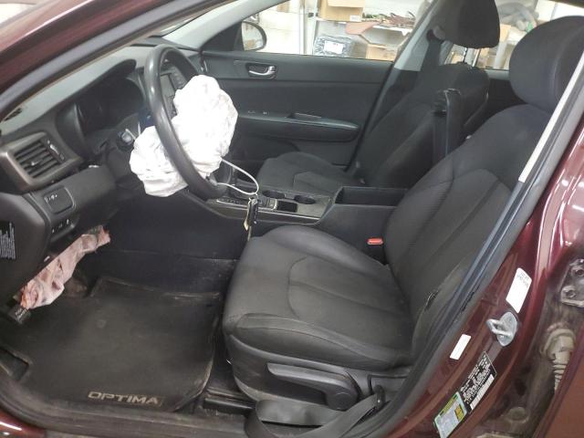 5XXGT4L36GG007837 - 2016 KIA OPTIMA LX MAROON photo 7