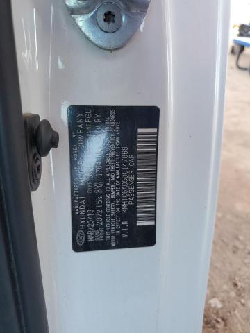 KMHTC6AD5DU147868 - 2013 HYUNDAI VELOSTER WHITE photo 12