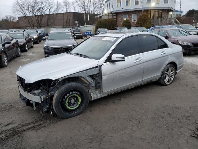 WDDGF8BB8CA704607 - 2012 MERCEDES-BENZ C 300 4MATIC SILVER photo 1