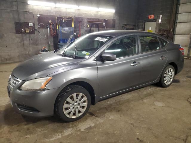 3N1AB7AP6FY263338 - 2015 NISSAN SENTRA S GRAY photo 1