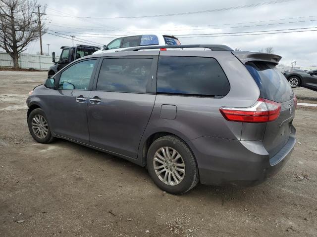 5TDYZ3DCXHS871348 - 2017 TOYOTA SIENNA XLE GRAY photo 2