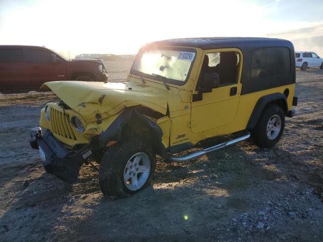 1J4FA44S56P759487 - 2006 JEEP WRANGLER / UNLIMITED YELLOW photo 1