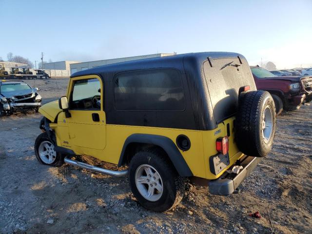 1J4FA44S56P759487 - 2006 JEEP WRANGLER / UNLIMITED YELLOW photo 2