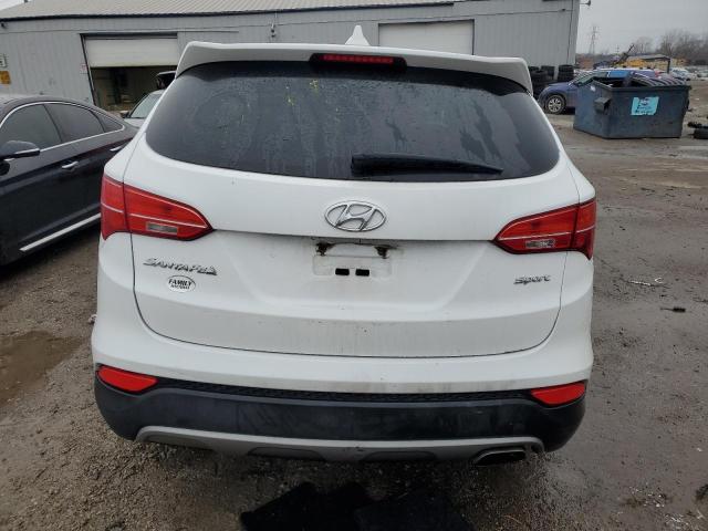 5XYZT3LB3DG037718 - 2013 HYUNDAI SANTA FE S WHITE photo 6