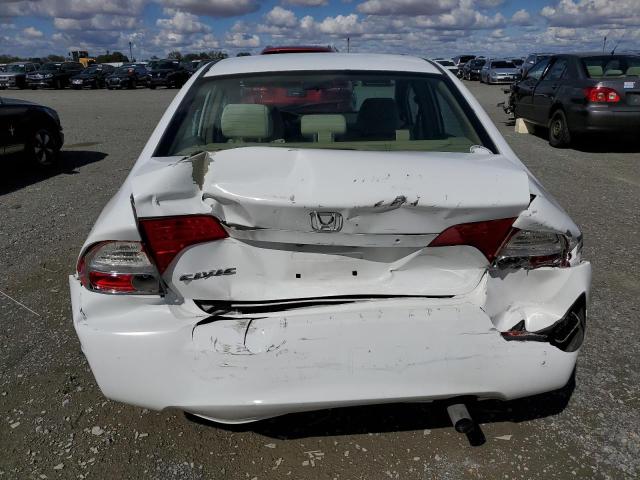 1HGFA16507L082936 - 2007 HONDA CIVIC LX WHITE photo 6