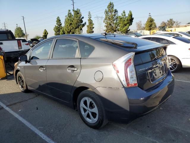 JTDKN3DU3F0459668 - 2015 TOYOTA PRIUS GRAY photo 2